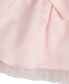 Baby Girl Pleated Satin Social Dress