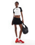 Dickies sodaville short sleeve cropped t-shirt in black and white- exclusive to asos