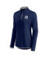 Women's Navy New York Yankees Corner Quarter-Zip Top