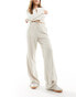 Stradivarius pull on casual trouser in beige