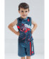 Boys Spider-Man Miles Morales Mesh Jersey Tank Top Shirt and Basketball Shorts to