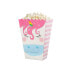 ATOSA Set 4 Boxes Palomitas Of Carton Unicorn Popcorn Box