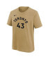 Big Boys Pascal Siakam Gold Toronto Raptors 2023/24 City Edition Name and Number T-shirt