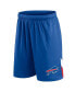 Men's Royal Buffalo Bills Big and Tall Interlock Shorts