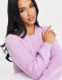 New Look Petite checkerboard jumper in pink