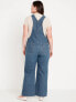 Baggy Wide-Leg Jean Overalls