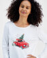 Women's Joyful Car Long-Sleeve Top, Created for Macy's