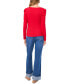 Women's Scoop-Neck Cotton Long-Sleeve Knit Top