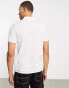 Lacoste club polo shirt in white with front graphics