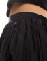 ASOS DESIGN Tall taffeta bubble hem maxi skirt in black