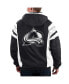 Men's Black Colorado Avalanche Home Team Half-Zip Hoodie Jacket