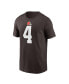 Men's Deshaun Watson Brown Cleveland Browns Player Name & Number T-shirt