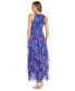 Women's Floral-Print Ruffled Maxi Dress