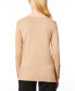 Women's Fine Gauge Boat-Neck Buttoned-Cuff Sweater