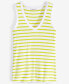 Women's Ribbed U-Neck Tank, Created for Macy's