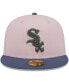 Men's Pink, Blue Chicago White Sox Olive Undervisor 59FIFTY Fitted Hat