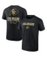 Men's Black Colorado Buffaloes Game Day 2-Hit T-shirt