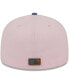 Men's Pink, Blue Atlanta Braves Olive Undervisor 59FIFTY Fitted Hat