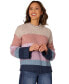 Petite Colorblocked Dropped-Shoulder Sweater