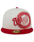 Men's Cream/Red Washington Nationals Lonestar 59FIFTY Fitted Hat