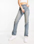 ASOS DESIGN mid rise straight jean in vintage blue