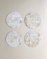 Mother-of-pearl coasters (pack of 4)