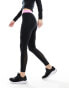 Nike Pro Training 365 mid rise leggings in black and pink