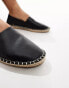 ASOS DESIGN espadrille in black canvas