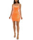 Juniors' Sequin Sleeveless Bodycon Dress