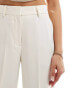 JJXX Mary high waisted tailored trousers in white