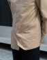 Labelrail x Isaac Hudson pocket detail wrap overshirt co-ord in beige