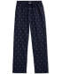 Men's Woven Pony-Print Pajama Pants