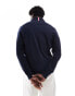 Tommy Hilfiger Zip-Thru Jumper in Dark Blue