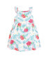 Toddler Girls Cotton Dresses, Tropical Floral