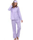 Женская пижама White Mark Womens Pajama Set, 3-Piece