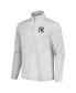 Men's Gray New York Yankees Delray Frond IslandZone Half-Zip Jacket