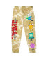 Men's Tan Adventure Time Tie-Dye Characters Sweatpants