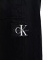 Calvin Klein Jeans linen trousers in black