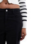 New Look cuffed cargo trouser in black