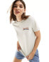 Wrangler cowboy logo back print t-shirt in vintage white