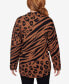 Petite Bold Animal Print Shacket Jacket