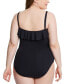 Bleu by Rod Beattie Plus Size Kore Shirred Bandeau One-Piece Swimsuit Size 22W