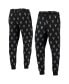 Брюки мужские The Wild Collective Black Milwaukee Bucks Allover Logo Jogger Pants