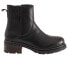 Softwalk Novato S2254-001 Womens Black Wide Leather Casual Dress Boots 7