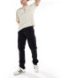 Threadbare cargo trousers in washed black