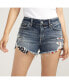 Boyfriend Mid Rise Americana Distressed Short