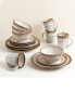 Stoneware Mocca Swirl, Set of 16