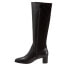 Trotters Kirby Wide Calf T2067-001 Womens Black Wide Leather Knee High Boots