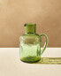 Hammered glass jug