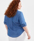 Plus Size Chambray Shirt, Created for Macy's